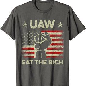 UAW Eat The Rich UAW Strong UAW Proud Union  T-Shirt  159